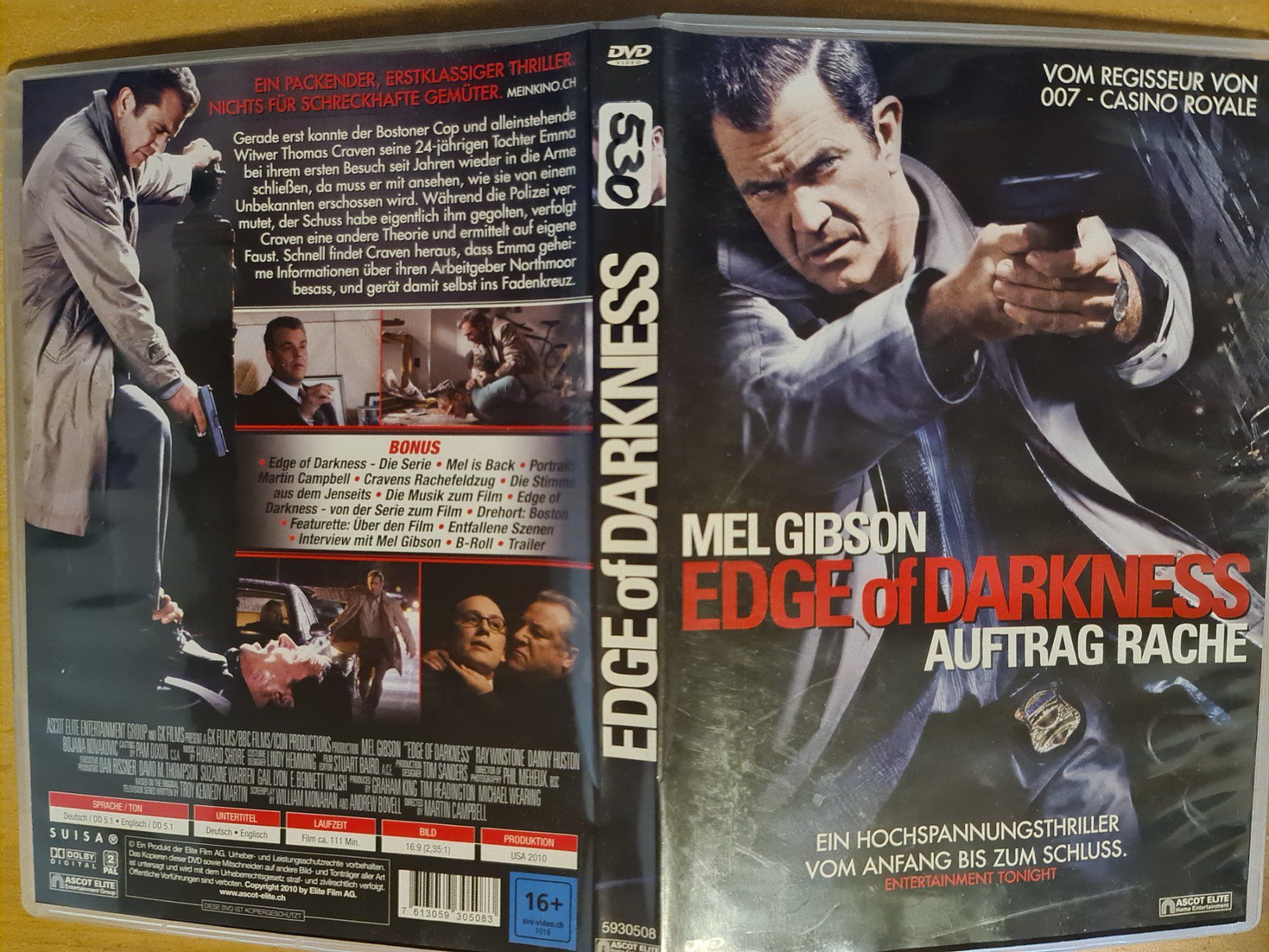 Tous les DVDs: Edge of Darkness - Mel Gibson DVD – D'occasion à Dintikon par Vexi