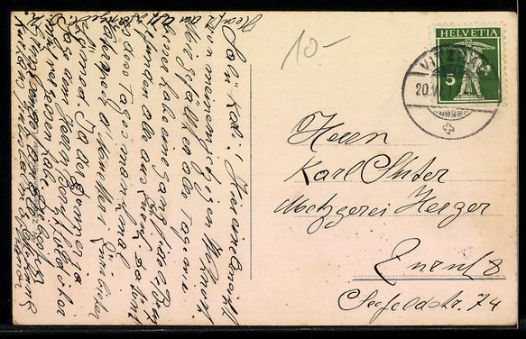 Cartoline postali: Vitznau, Ferienheim Grubisbalm am Rigiwe – Usato da Berlin venduto da bartko-reher 1