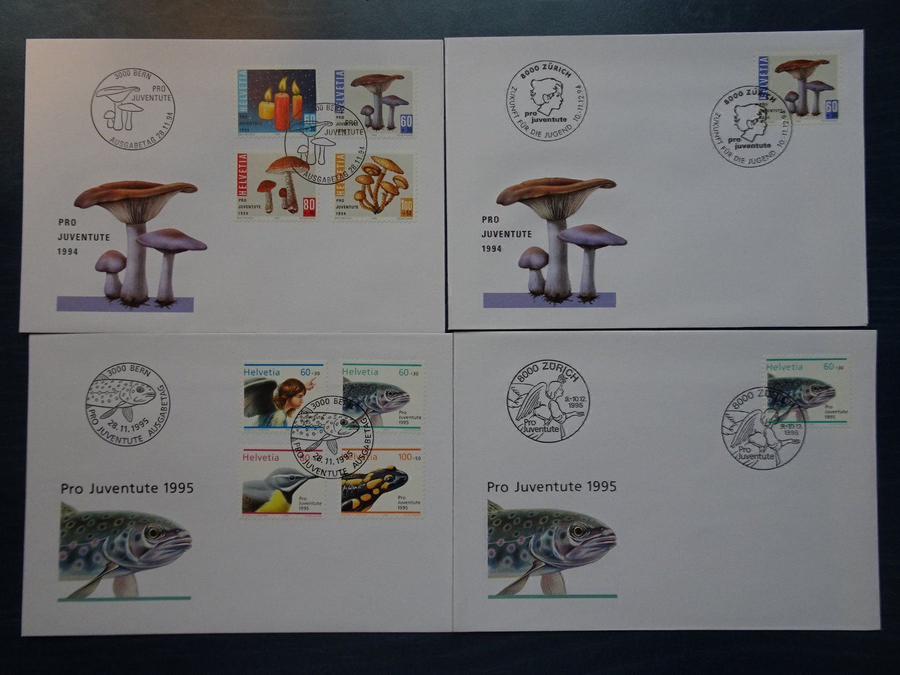 Tous les timbres: PJ 1994-95 – Neuf (Voir description) à Aadorf par Chnorli-Furz