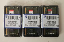 8GB SoDIM DDR4 2400Mhz Kingston KVR24S17S8_8