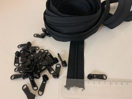 10 Meter YKK Endlos Reissverschluss mit 20 Gleiter