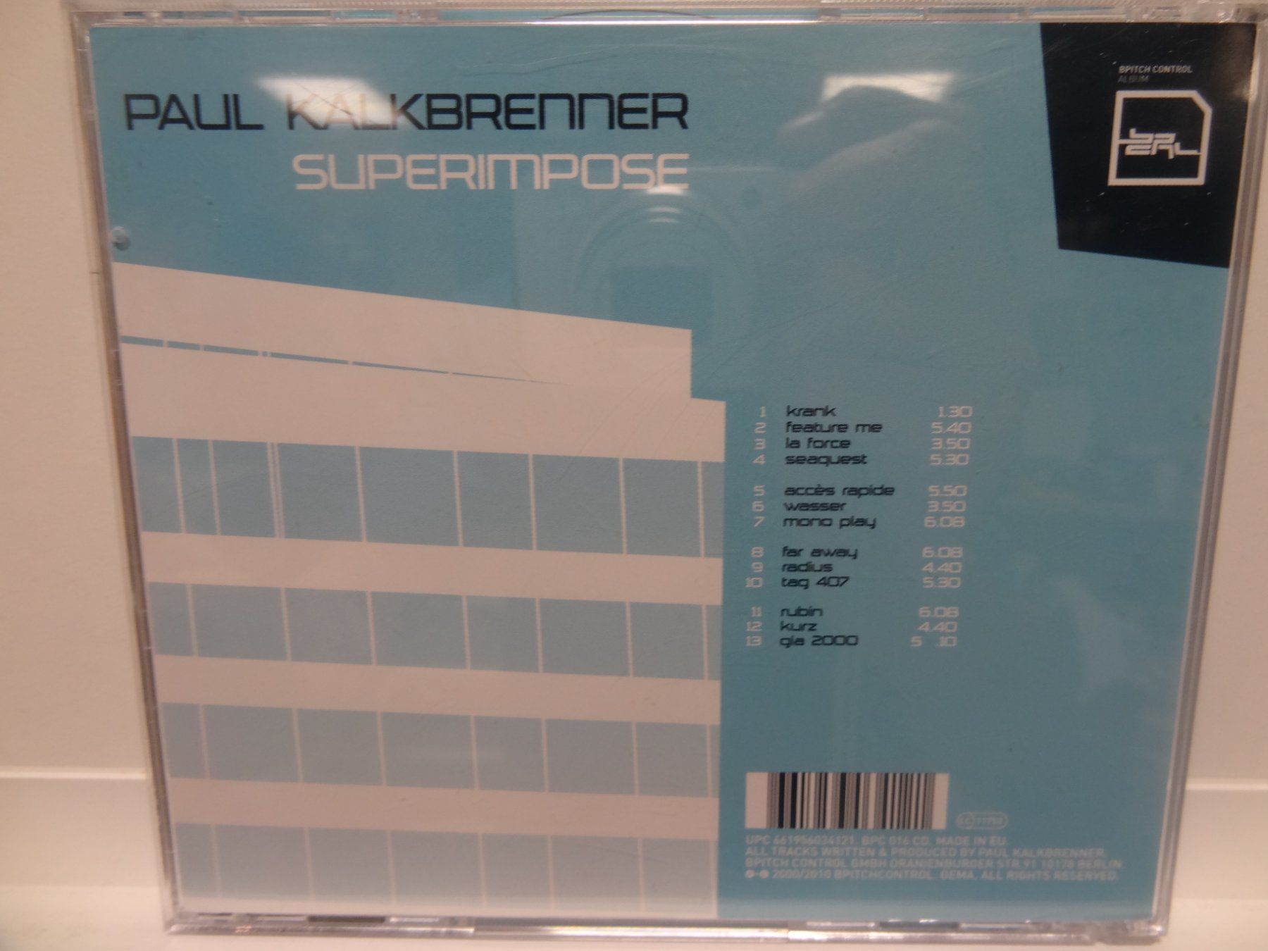 CD: Paul Kalkbrenner, Superimpose – Usato da luzern venduto da musicandart 1
