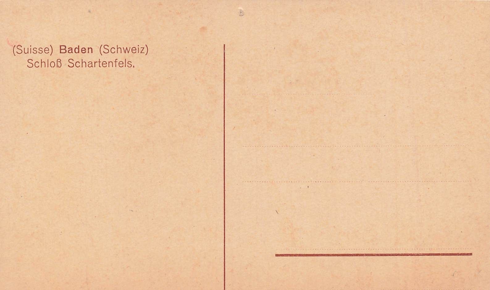 Cartoline postali: Baden (AG) Schloss Schartenfels – Usato da Biasca venduto da Blenio71 1