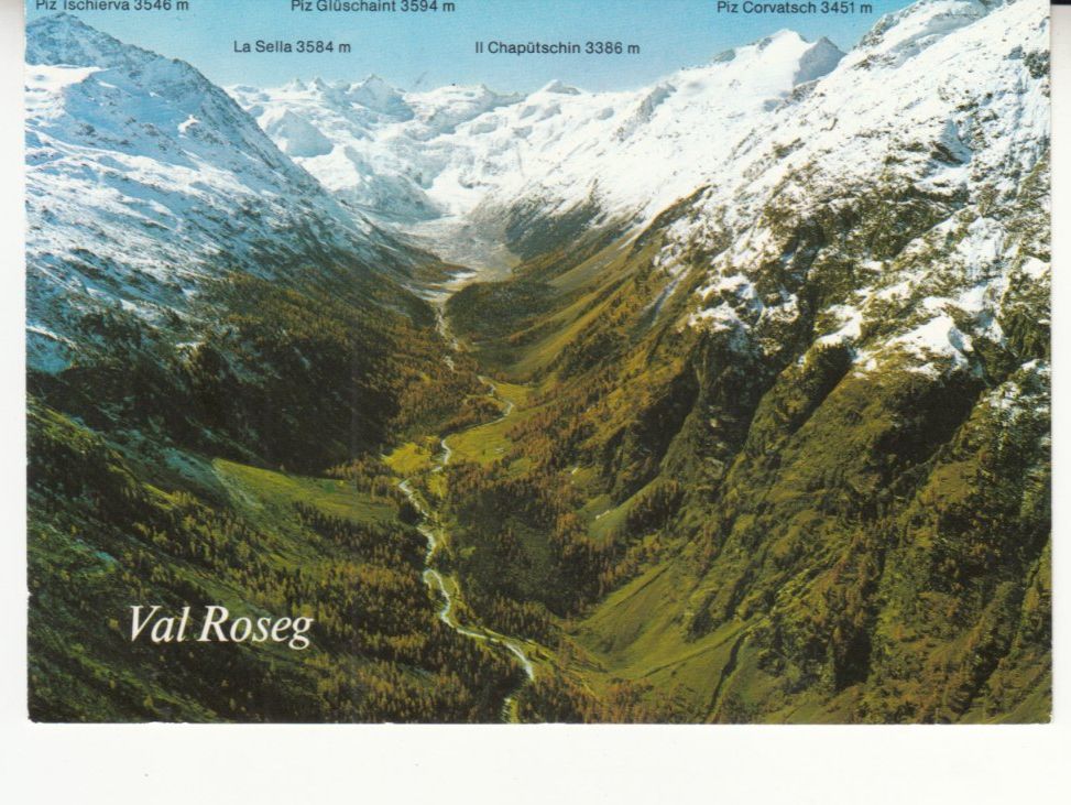Ansichtskarten: Val Roseg 1985 – Gebraucht aus Bürglen TG von StampGraf