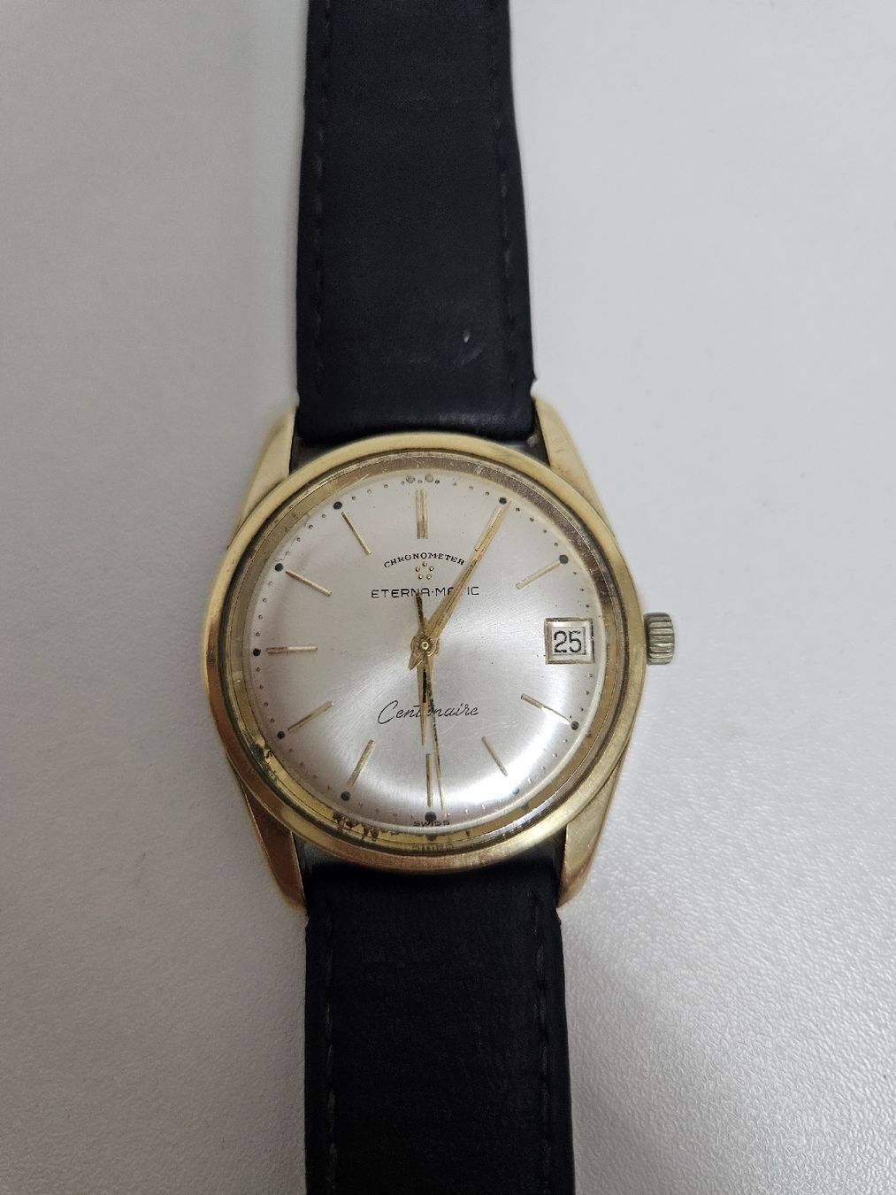 Eterna Orologi: Eterna-Matic Centenaire Chronometer Goldhaube Automatic  – Usato da Schlieren venduto da Bestleo
