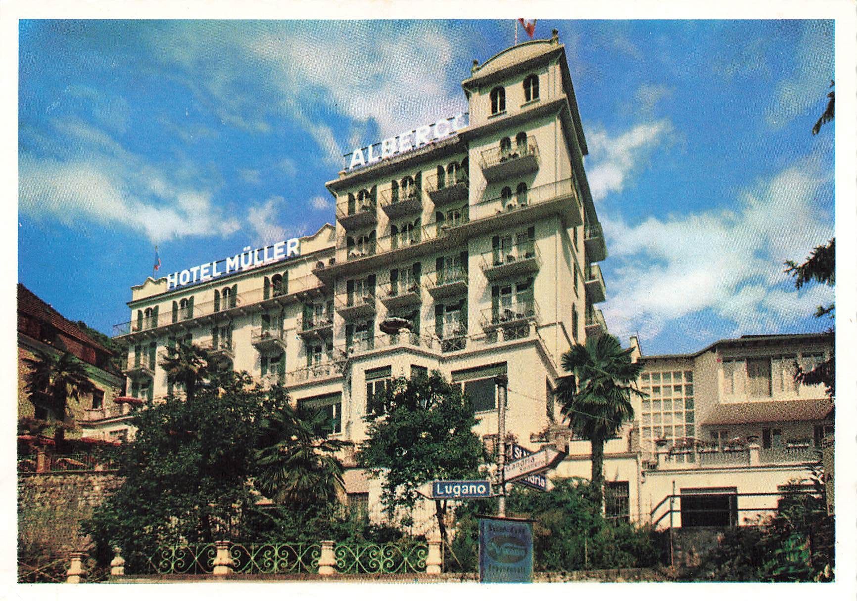 Cartoline postali: Hotel Müller castagnola lugano – Usato da Biasca venduto da Blenio71