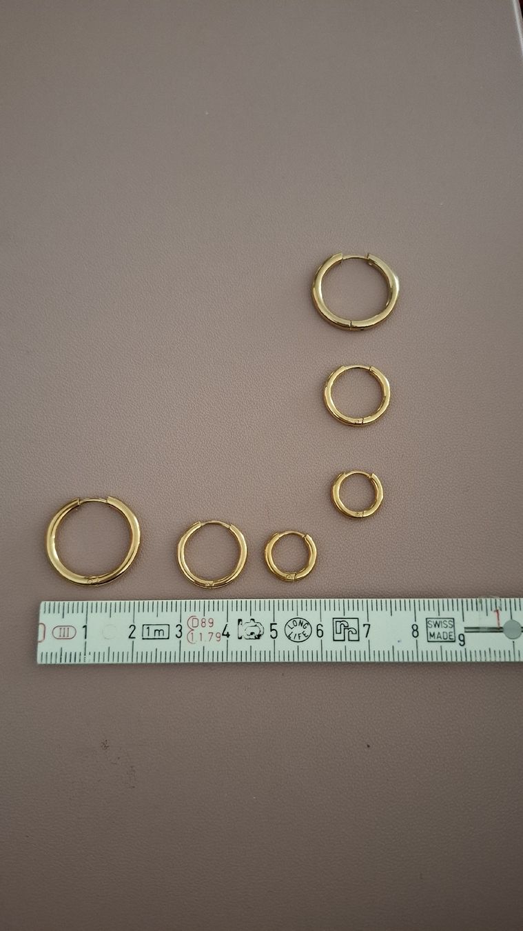 Orecchini pendenti & Orecchini a lobo: Icrush Edelstahl Creolen Set – Nuovo (secondo la descrizione) da Rickenbach b. Wil venduto da VeryLovelyThings 2