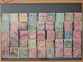 CH-Briefmarken gestempelt Steckkarte K1 Zustand gem. Bilder