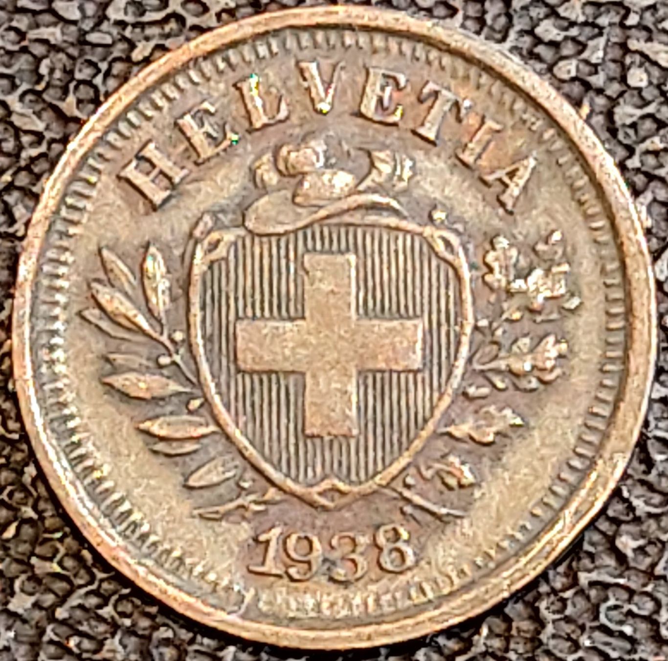 Tutti le monete: 1 Rappen 1938 – Usato da Arch venduto da moneyswiss