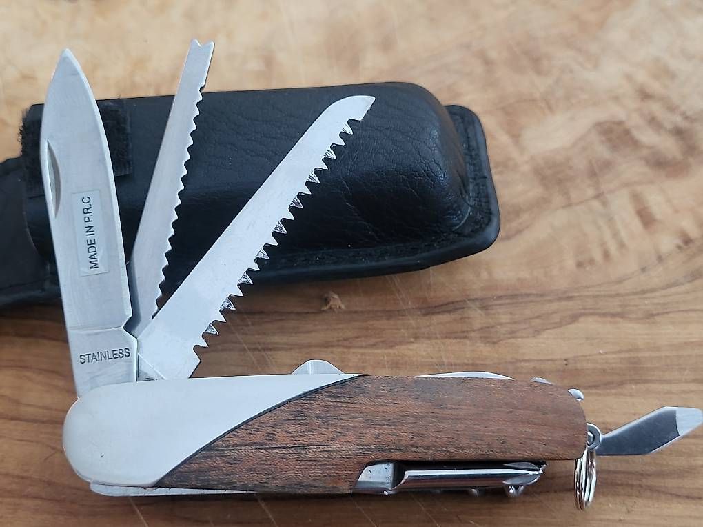 Laguiole Taschenmesser: Sackmesser mit Lederscheide Neuware – Neu (gemäss Beschreibung) aus Oberglatt ZH von watchkurt
