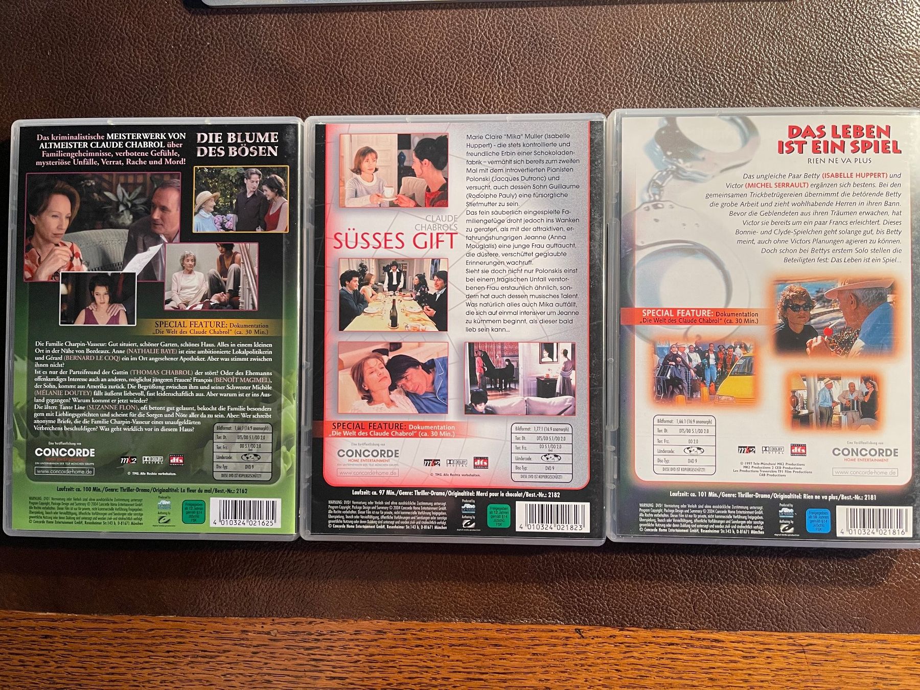 Tutti i DVDs: Claude Chabrol Collection 1 [3 DVDs] – Usato da Eglisau venduto da farguelis 3