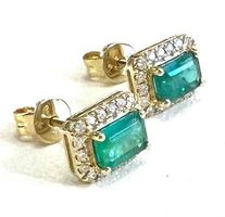 Juwelen-Ohrstecker mit 2 Smaragden und Diamanten, 1.450 CHF
