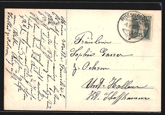 Cartoline postali: Rheinfelden, Rheinbrücke mit Ortspanora – Usato da Berlin venduto da bartko-reher 1