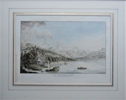 Brienz  Umrisstich von Aberli selten