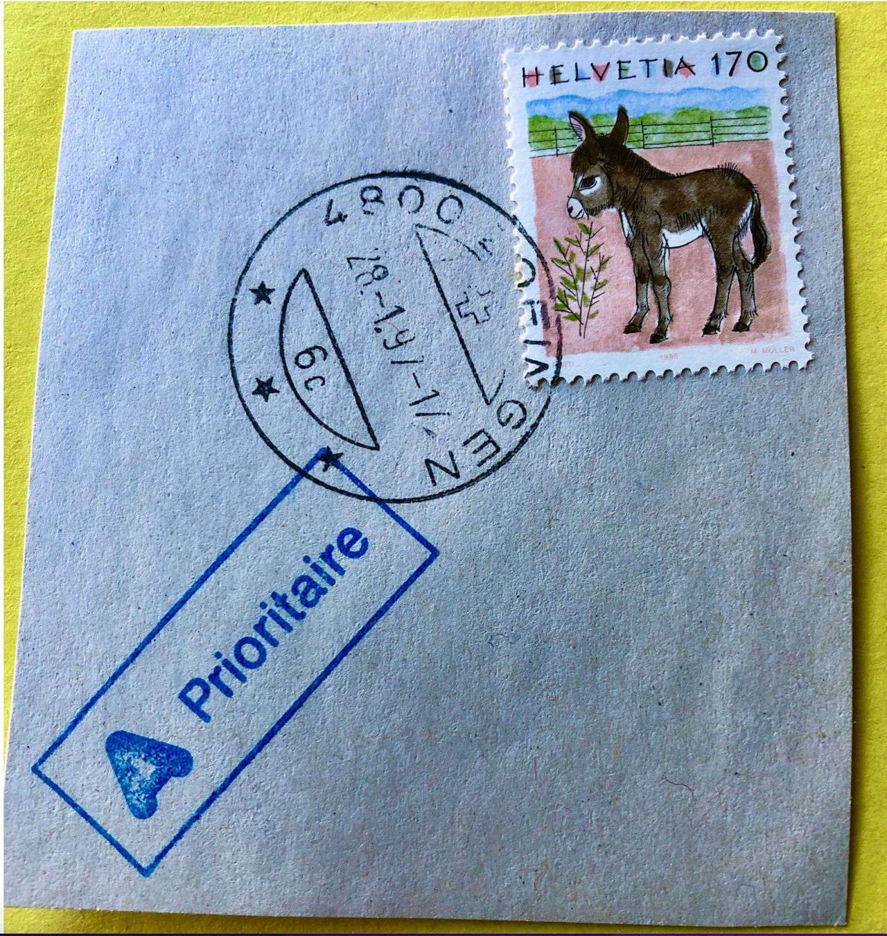Tutti i francobolli: Nr.868 mit Stempelt Esel  Zofingen – Usato da Aarau venduto da Billa007