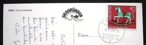 Cartoline postali: VELLA (Val Lumnezia) – Usato da Jona venduto da philajona 1