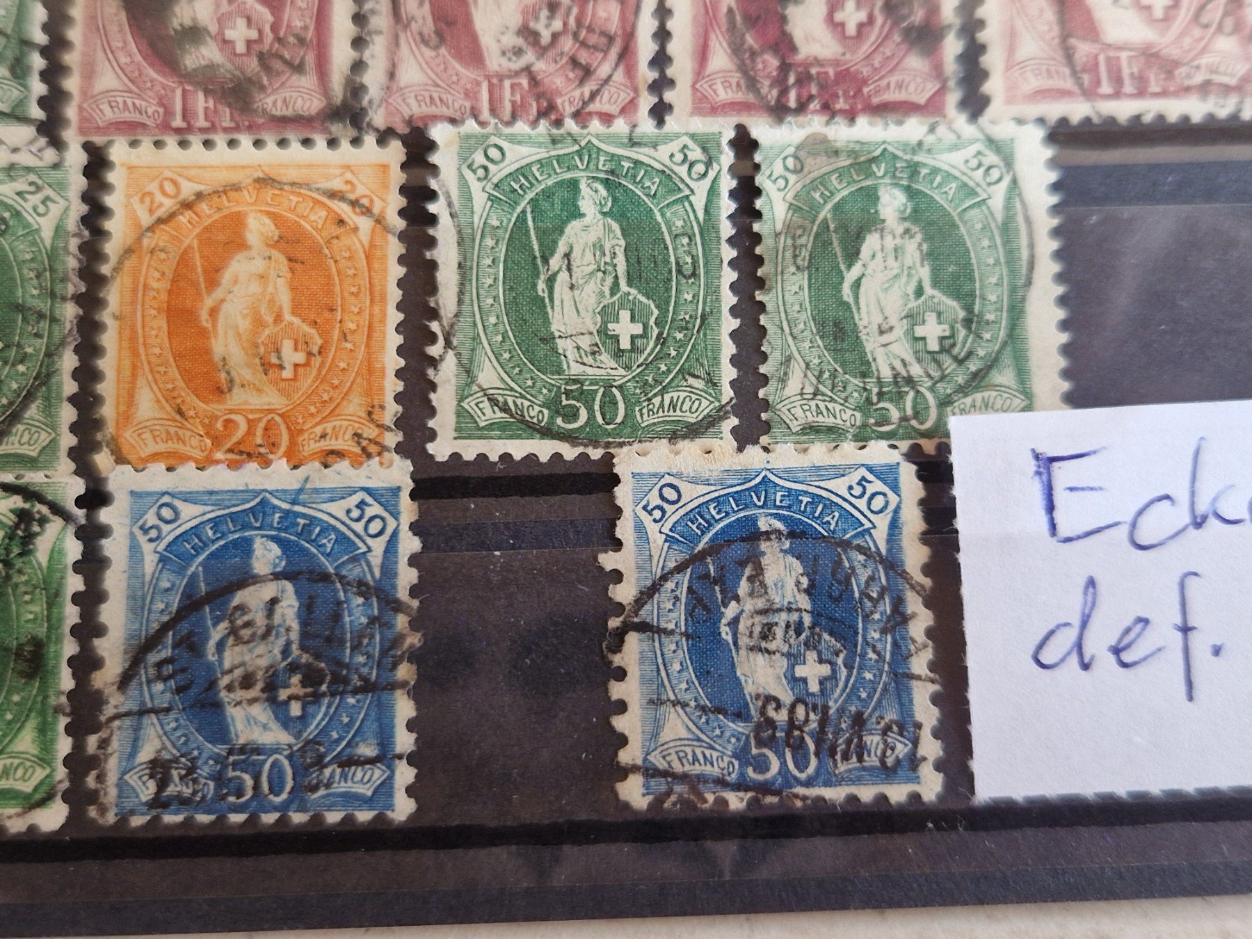 Tutti i francobolli: Ansammlung Stehende, nicht bestimmt, ab 1.- – Usato da Burgdorf venduto da Glossy01 9