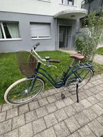 Cityvelo Btwin blau mit Korb