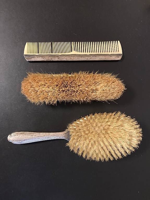 Altro in  Abbigliamento & Accessori: antike versilberte Haarbürste, Kamm, Kleiderbürste – Usato da Winterthur venduto da Floraundfauna 1