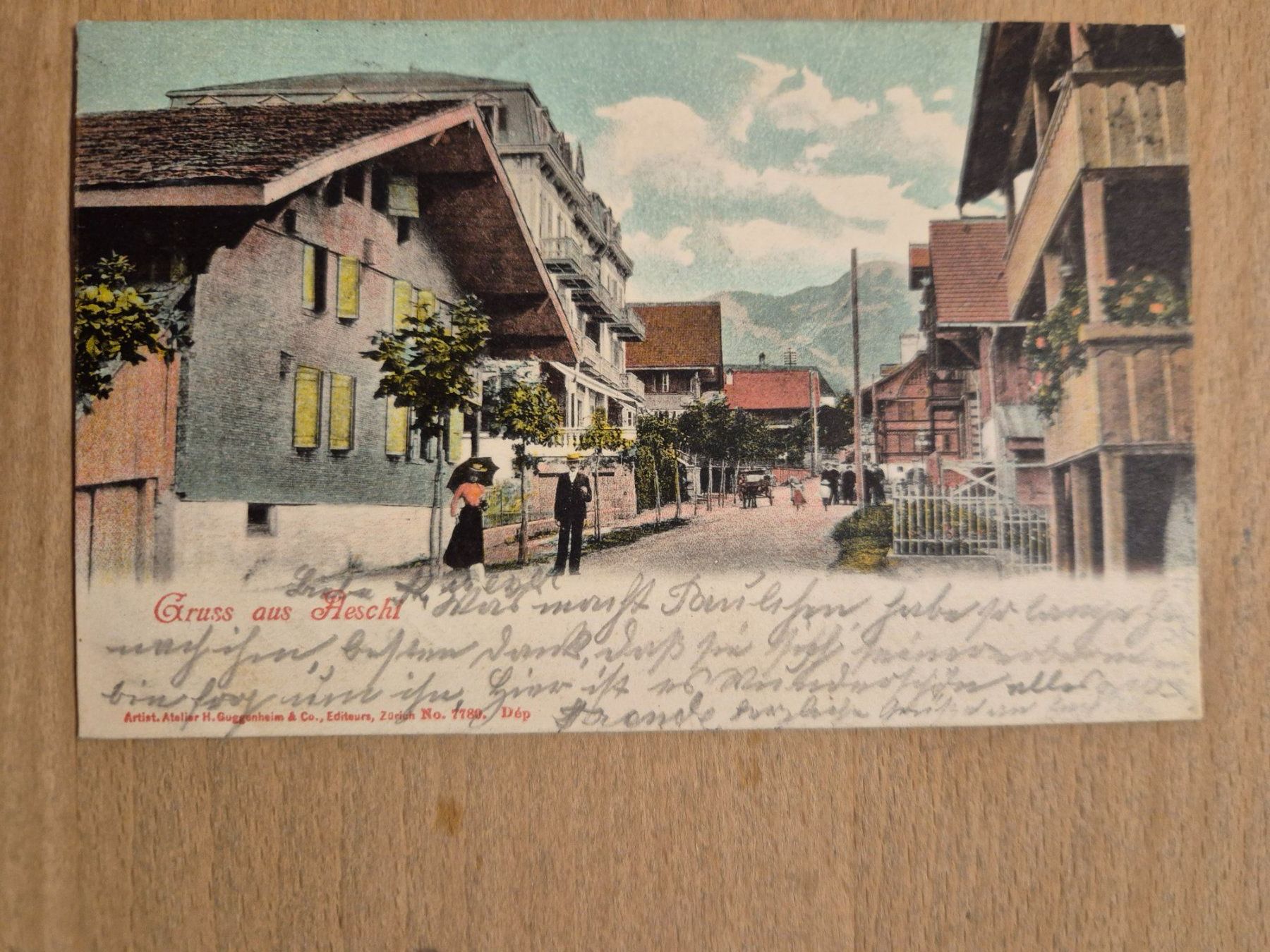 Cartoline postali: AK Aeschi, 1903 – Usato da Schlosswil venduto da donmarcos62
