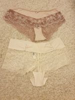 Lot 2ps, slip, 40, Maison Lejaby, dentelle, écru, beige