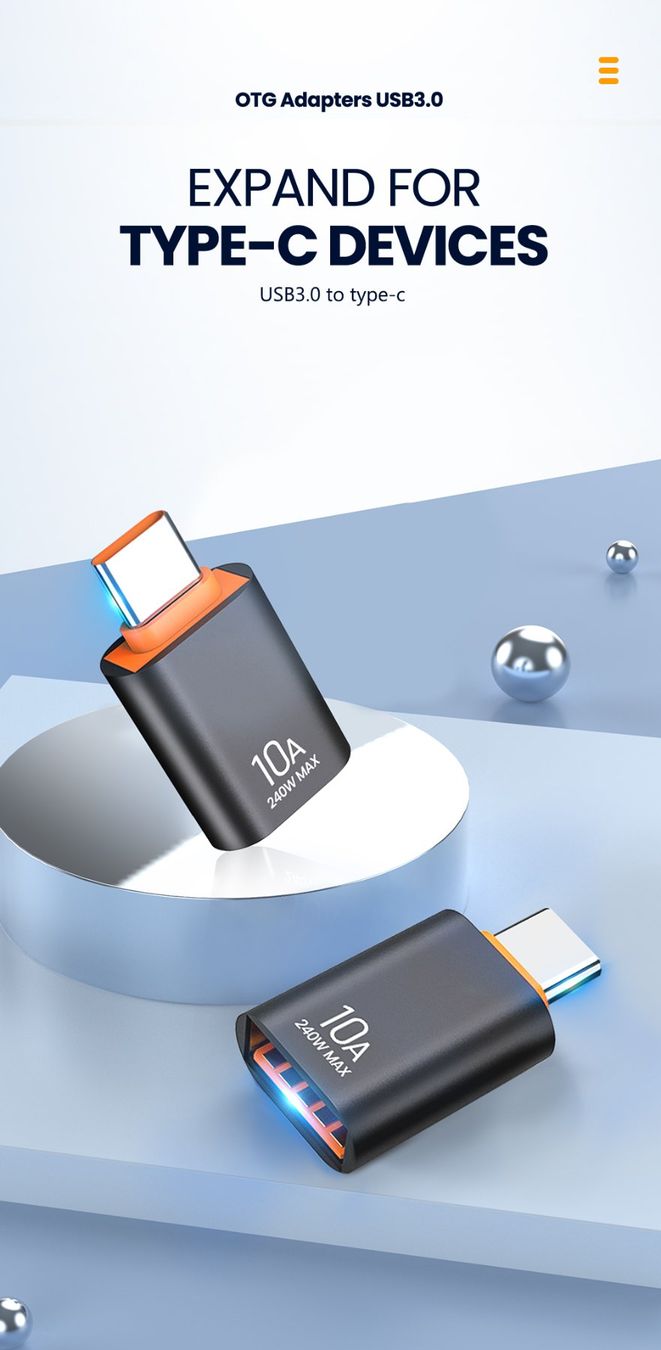 Unità & Adattatore: USB Typ A Buchse zu Typ C USB 3.0 Stecker OTG Sync Daten – Nuovo e nell'imballaggio originale da Romanshorn venduto da pfimex 3