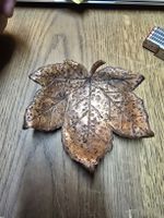Deko Blatt Kupfer geprägt 10cm breit (Q)