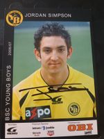 Jordan Simpson - YB -Saison 2006/07 - Handsignierte Karte