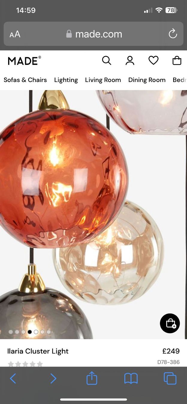 Lampade: Kaskadenlampe von made – Nuovo e nell'imballaggio originale da Zürich venduto da diesunddasvintage 3