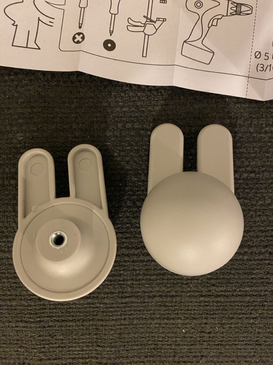 Ikea Alle Dekorationen: 1paire Boutons de porte IKEA Grejsimojs lapin gris – Neu und originalverpackt aus Lausanne von marcs3441 2