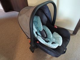 Babyschale schwarz grau mit Einlage *NEU* Maxi-Cosi