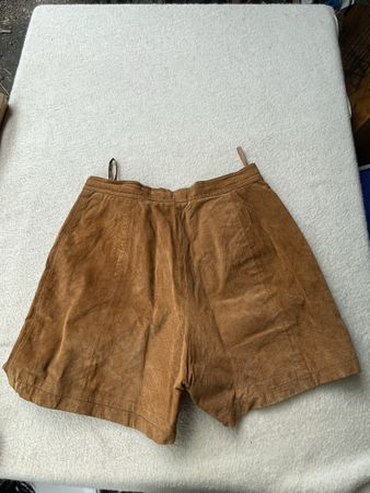 Ledershorts Damen braun Grösse 38 getragen