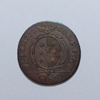 6 Kreuzer 1777 Bistum Sitten Wallis HMZ 2-1070a
