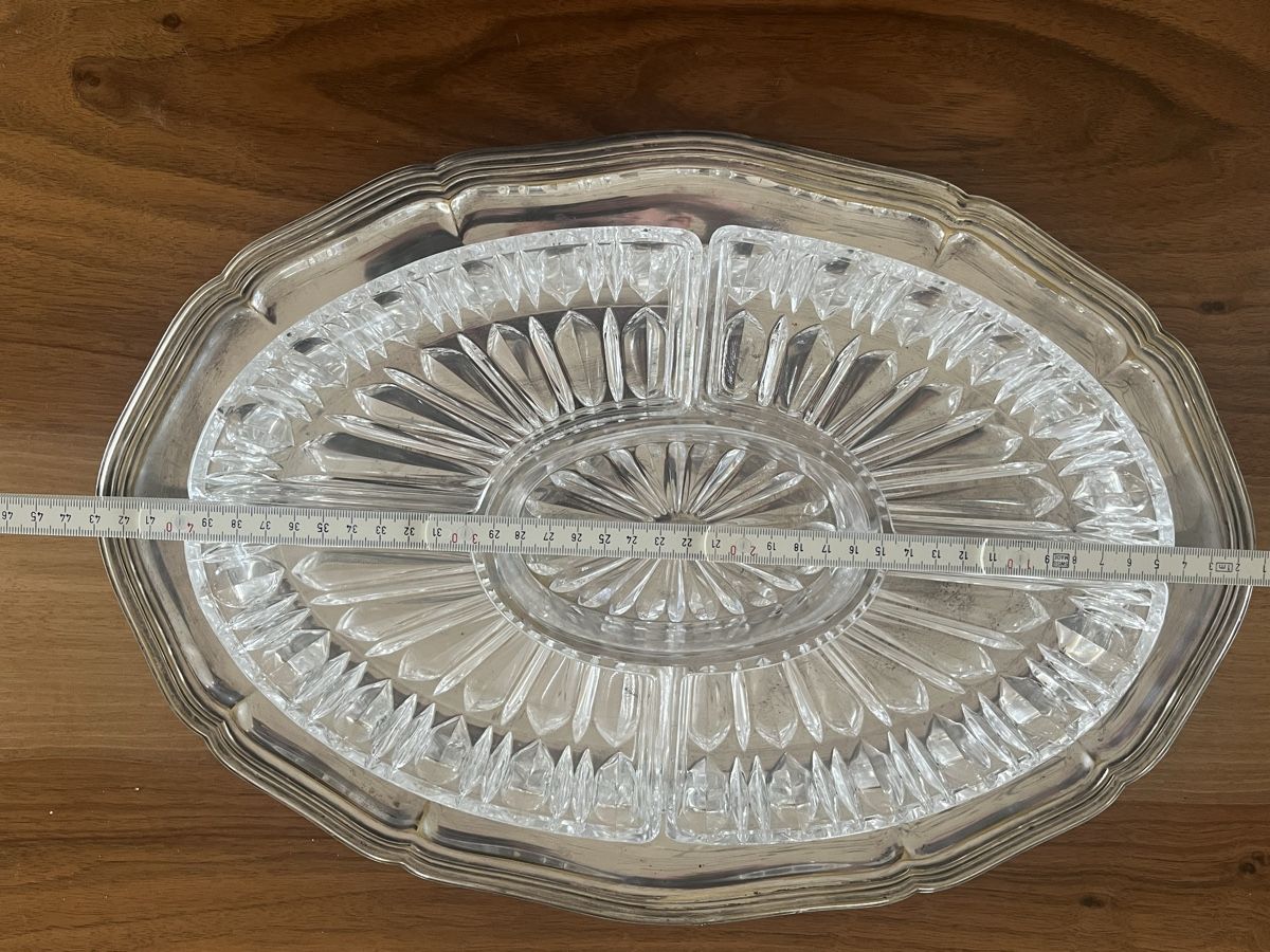 Servierplatten: Vintage Servierplatte mit Glasschalen – Gebraucht aus Laupen BE von Rohe5500 6