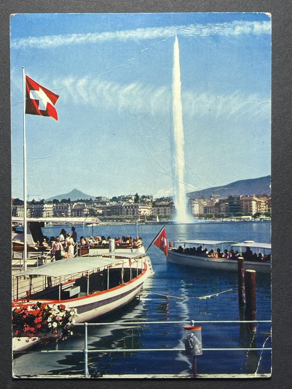Ansichtskarten: Genf, le jet d'eau – Gebraucht aus Steg VS von _vinci_