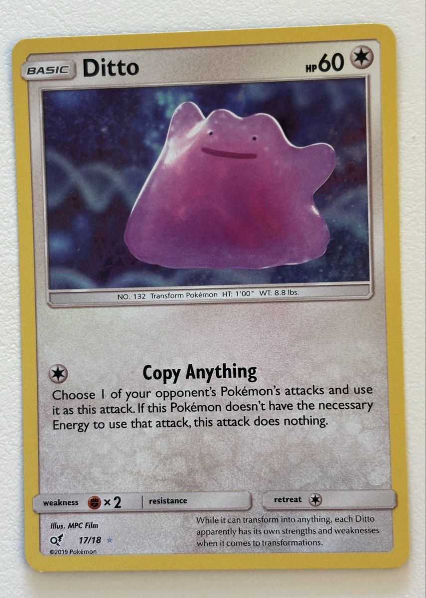 Pokémon Carte collezionabili: Carte Pokémon DITTO ancienne – Usato da lausanne venduto da helderj