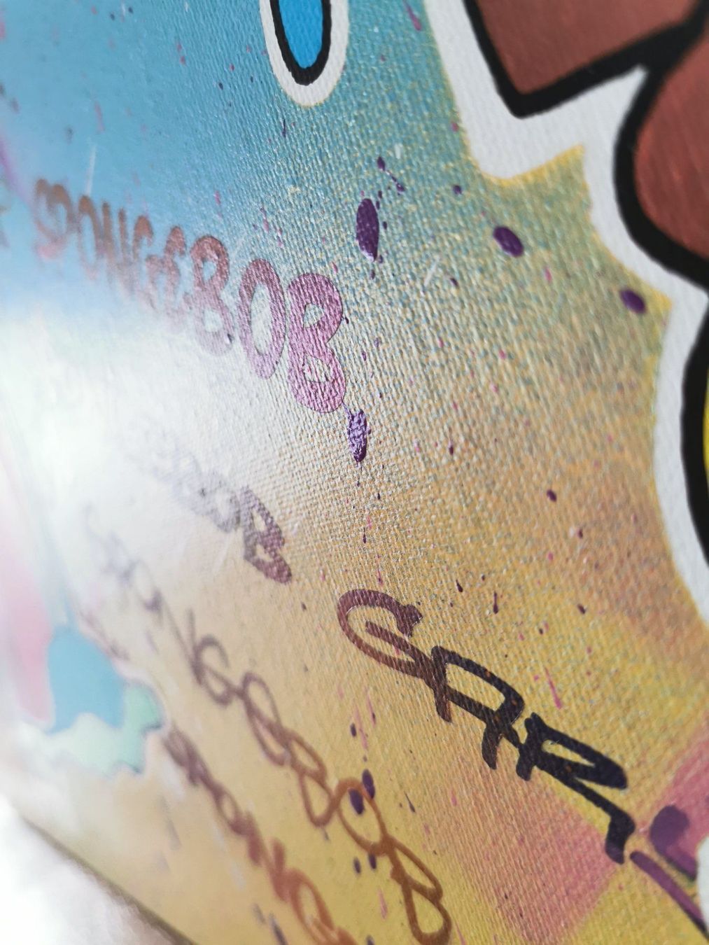 Dipinti: Spongebob & Gary Pop Art auf Leinwand – Nuovo (secondo la descrizione) da Thalwil venduto da Dragonfruit 3