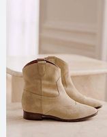 Sezane Bottines Low Billie 37 couleur Mastic Neuf