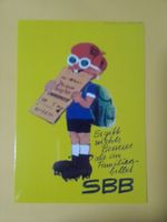 AK SBB Werbung 2002 Humor Familienbilett Kind