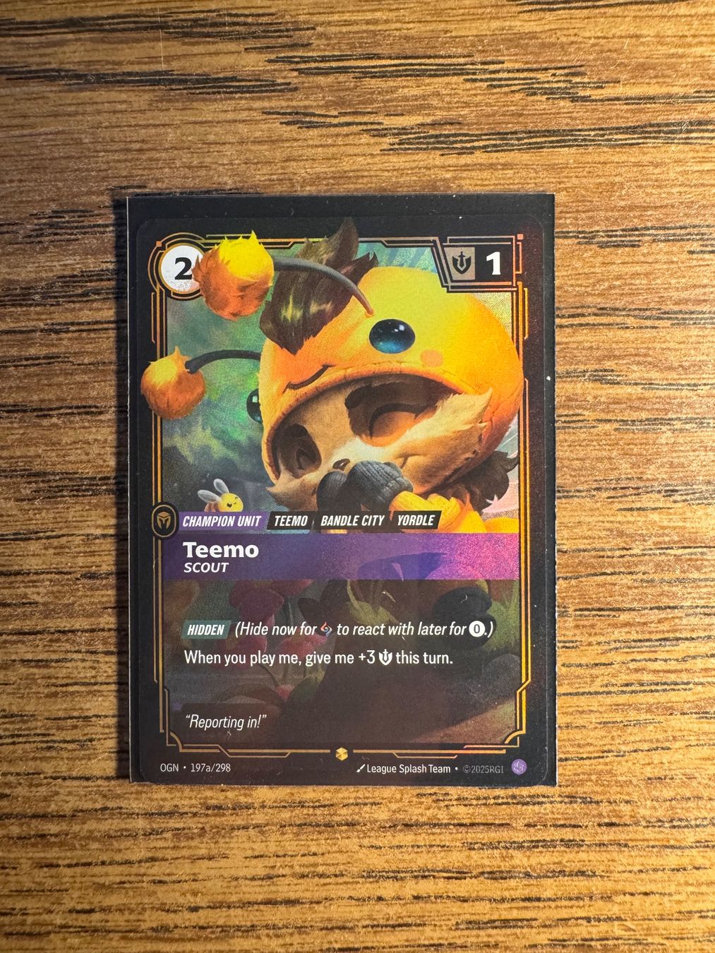 Cartes à collectionner: Riftbound Teemo Scout showcase – D'occasion à Corticiasca par gio_yp69