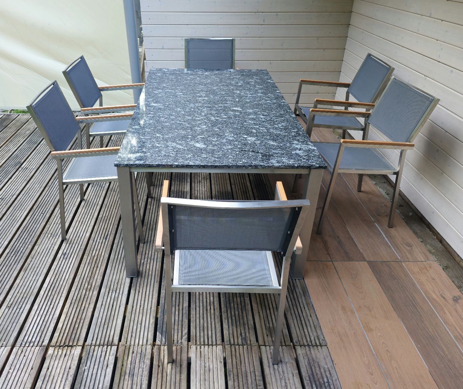 Tavoli: Granittisch mit 6 Stühlen – Usato da Etzgen venduto da juj_b678 2