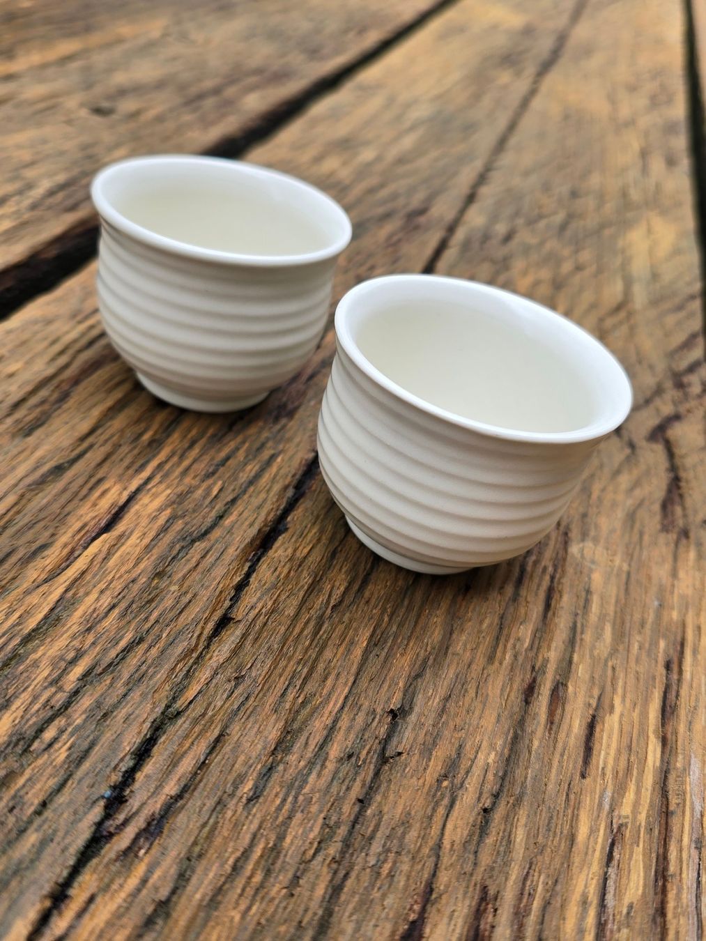 Set di piatti: Keramik: kleines Teebecher Set 2-tlg. – Usato da Romanshorn venduto da Rachacha 1