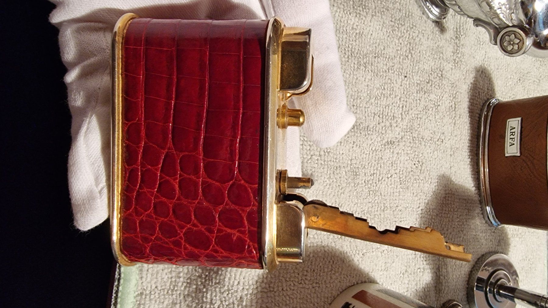 Accendini: Sammlung 7 Tischfeuerzeuge ca 1960 – Usato da Widnau venduto da TheOldLighters 7
