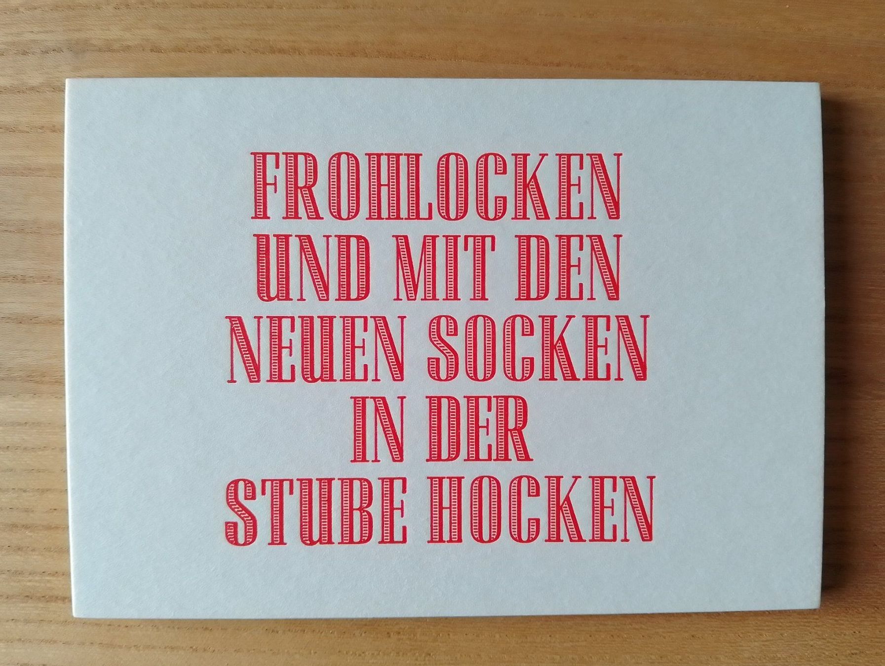 Cartoline: 4 Postkarten in Bleisatz auf Bierdeckel-Karton inkl. Couvert – Nuovo e nell'imballaggio originale da Luzern venduto da Seri4