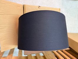 Lampenschirm 40cm schwarz rund für Stehlampe  wie neu