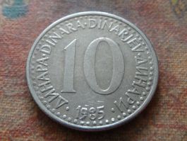 YOUGOSLAVIE  10  Dinara  1985