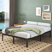 Metallbett 140 x 200 cm – Stahl-Plattformbett  ohne Matratze