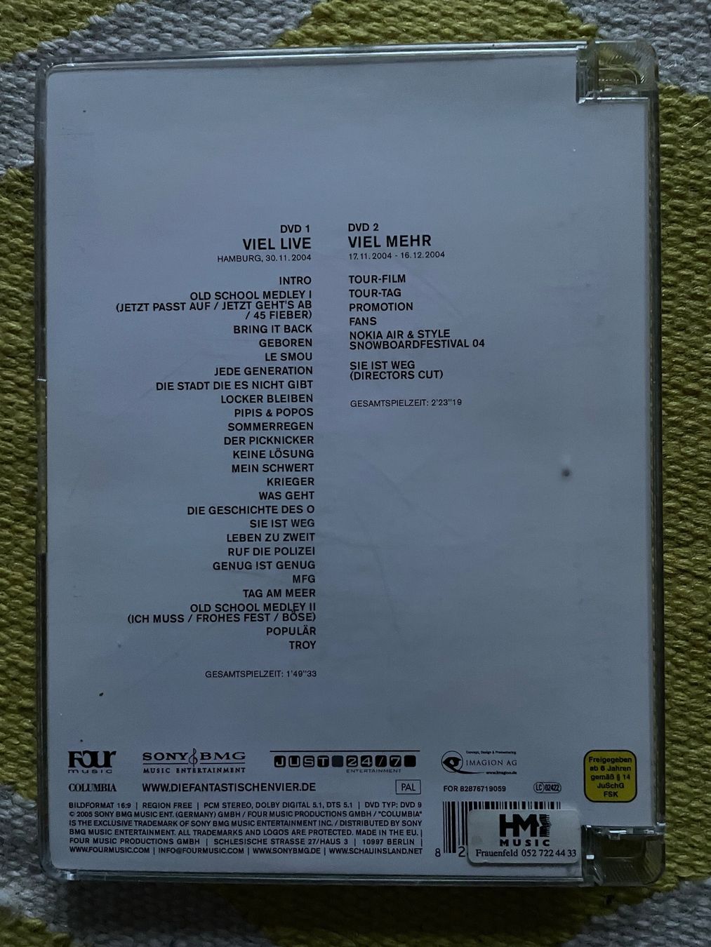 CD: DIE FANTASTISCHEN VIER-2DVD VIEL LIVE – Usato da Rorschacherberg venduto da CD-Roli 1