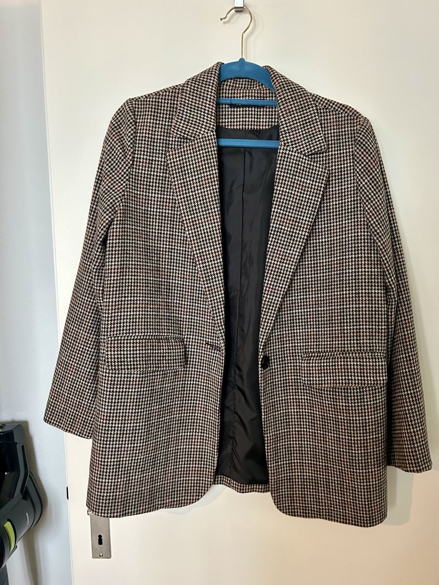 Giacche: Houndstooth Blazer - Autumn/Winter Chic, Size Medium – Usato da Zürich venduto da Nik_Kat