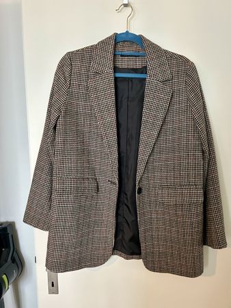 Houndstooth Blazer - Autumn/Winter Chic, Size Medium